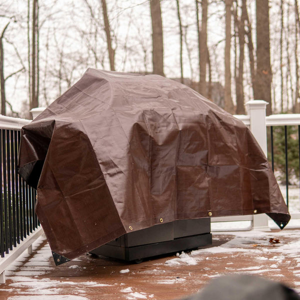 Super Heavy Duty Poly Tarp Cover Thick 16 Mil, 8 oz. Waterproof, 100% UV Resistant, Rot/Rip/Tear Proof Tarpaulin